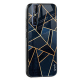 Abstract Tiles Glass case for Vivo V25