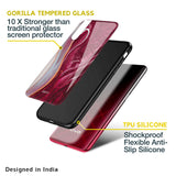 Crimson Ruby Glass Case for Vivo Y22