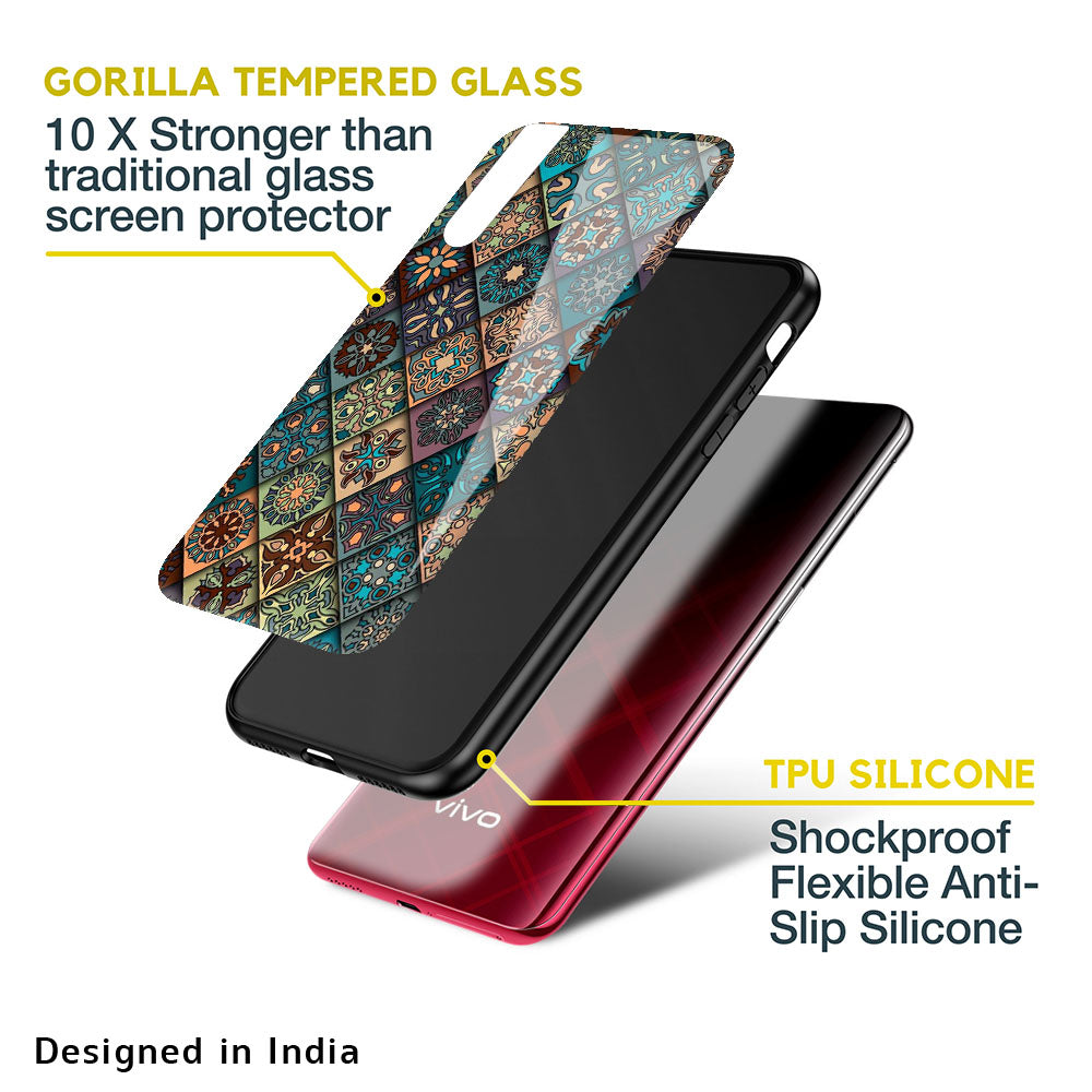 Retro Art Glass case for Vivo V25
