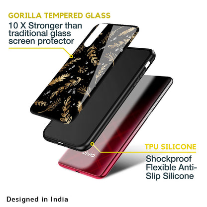 Autumn Leaves Glass case for Vivo V25 Pro