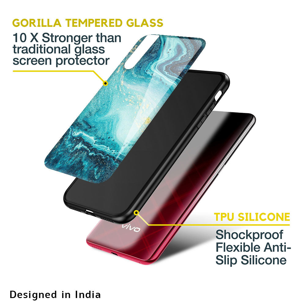 Sea Water Glass case for Vivo Y22