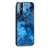 Gold Sprinkle Glass case for Vivo Y22