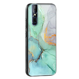 Green Marble Glass case for Vivo V23 Pro 5G