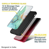 Green Marble Glass case for Vivo Y22