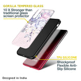 Elegant Floral Glass case for Vivo V25 Pro