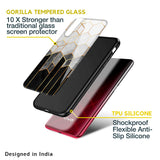 Tricolor Pattern Glass Case for Vivo V25