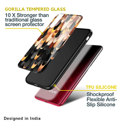 Bronze Abstract Glass Case for Vivo T1 5G