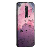Space Doodles Glass Case for Redmi Note 9 Pro