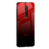 Maroon Faded Glass Case for Redmi Note 10 Pro Max