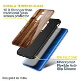 Timber Printed Glass case for Redmi A1