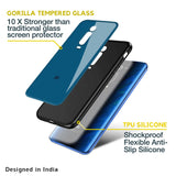 Cobalt Blue Glass Case for Redmi Note 10 Pro Max