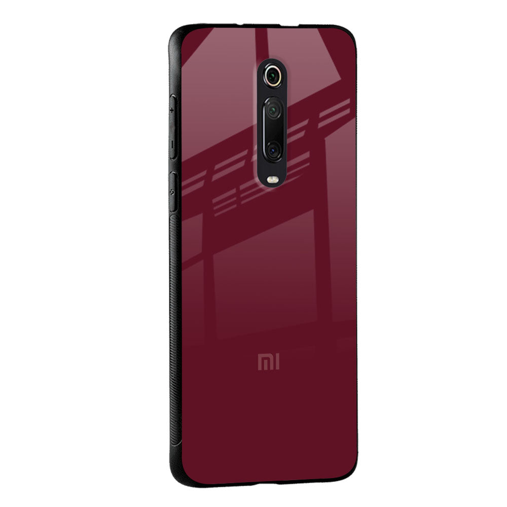 Classic Burgundy Glass Case for Redmi Note 10 Pro Max