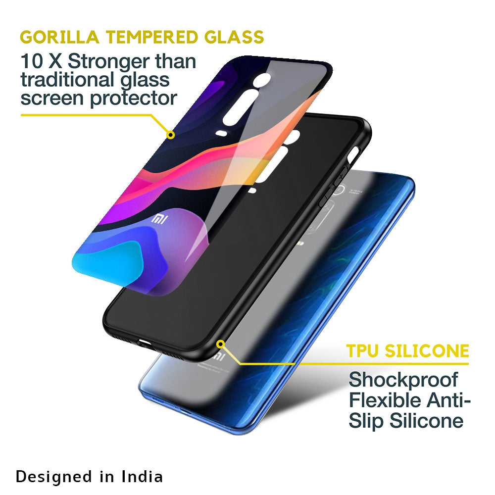 Colorful Fluid Xiaomi Mi 10i 5G Glass Back Cover Flat 35% Off On