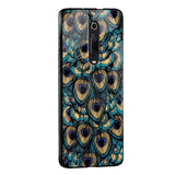 Peacock Feathers Glass case for Redmi 10 Prime