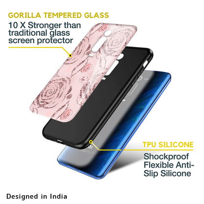 Shimmer Roses Glass case for Xiaomi Mi A3