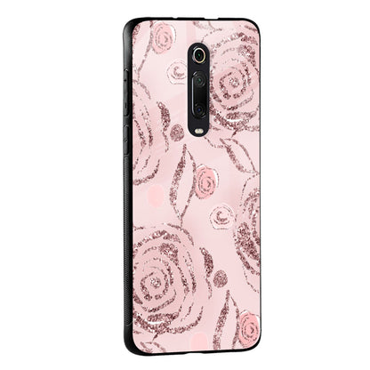Shimmer Roses Glass case for Xiaomi Mi A3