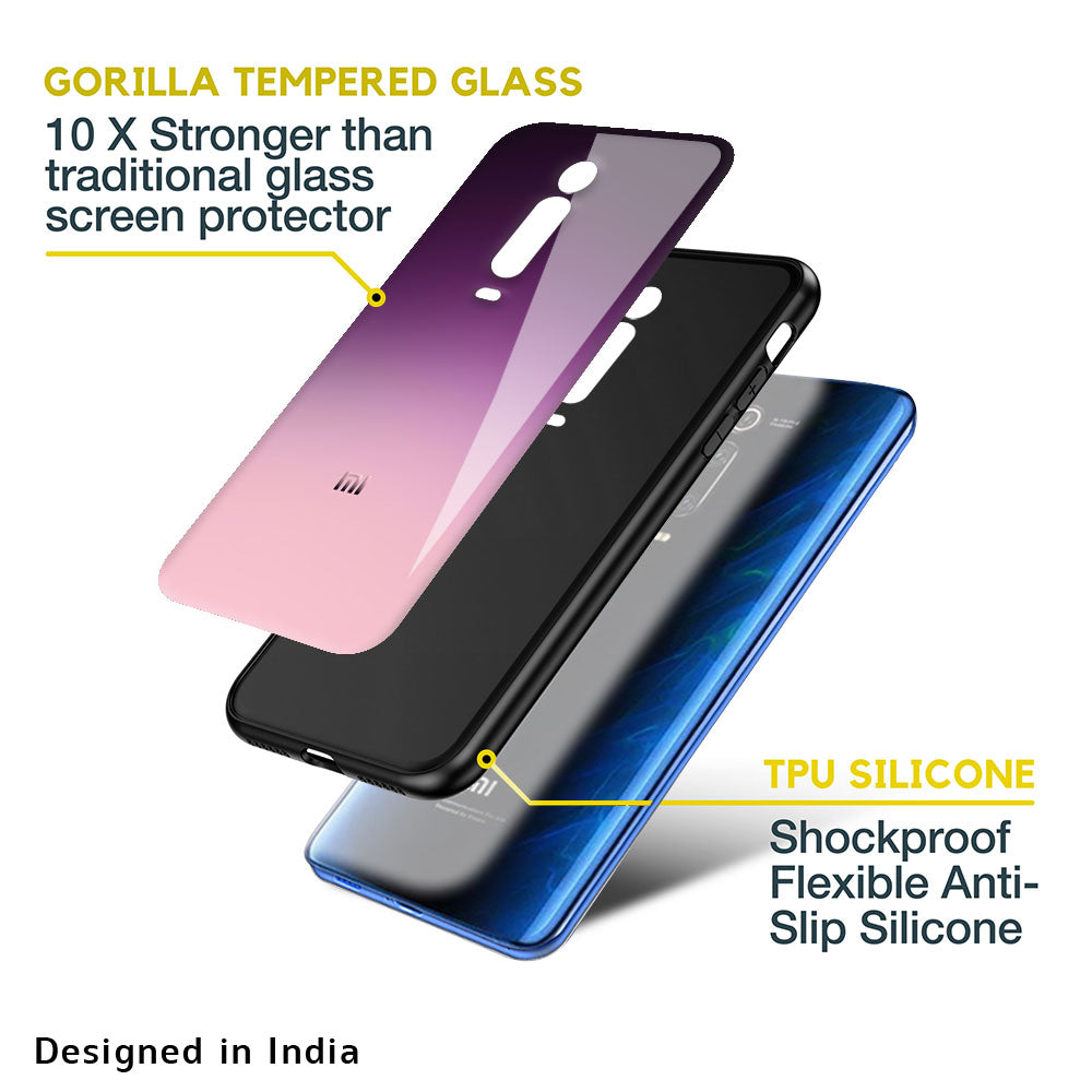 Purple Gradient Glass case for Redmi Note 10 Pro Max
