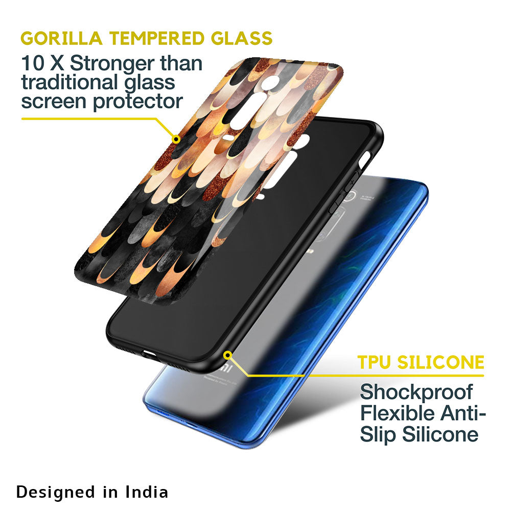 Bronze Abstract Glass Case for Xiaomi Mi A3