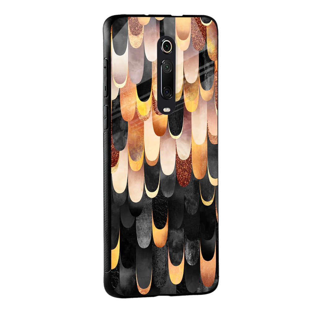 Bronze Abstract Glass Case for Redmi Note 11T 5G